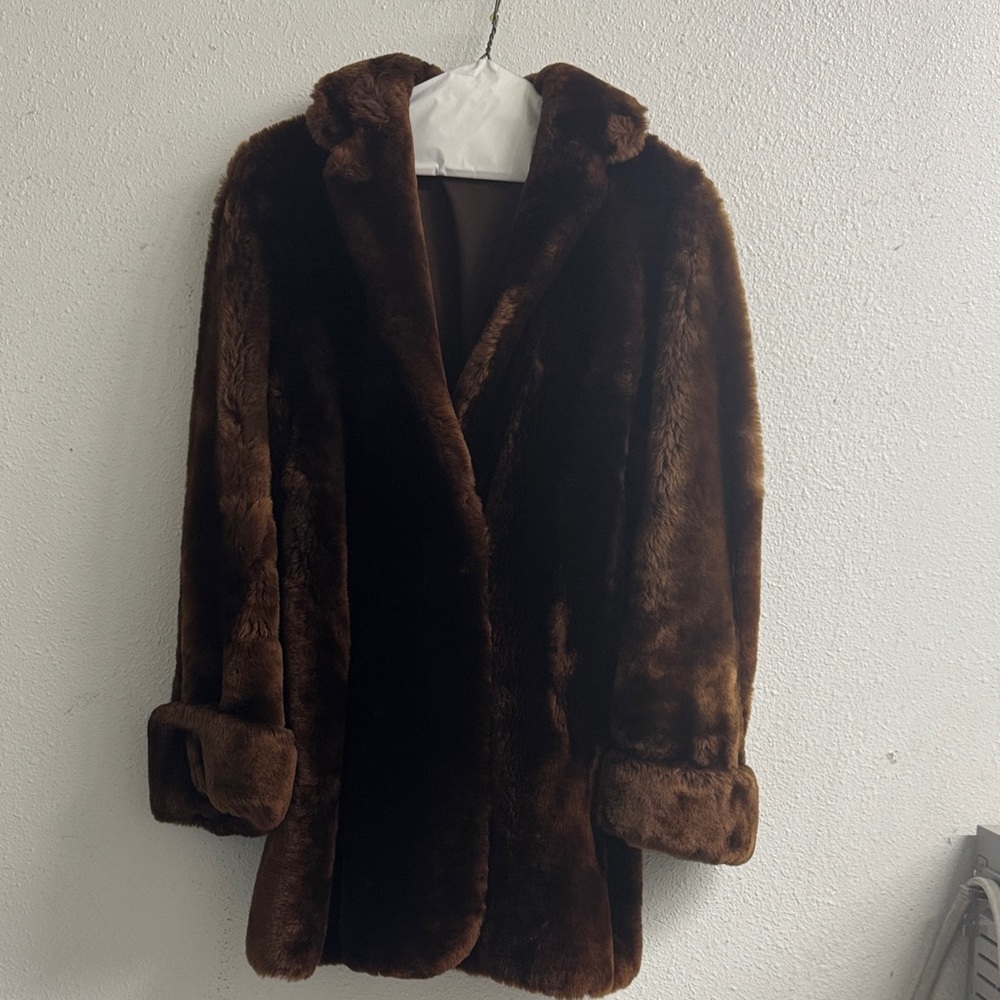 Tailor Vintage Dark Brown Teddy Jacket